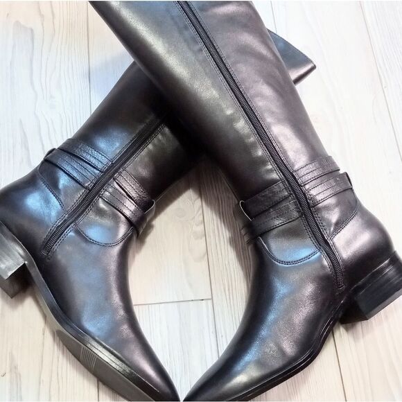 (T-4128)  Women's Naturalizer Reid Tall Boot Sz 11W - Picture 5 of 13